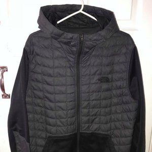 The North Face Quilted Navy Sweater Zip Jacket XL